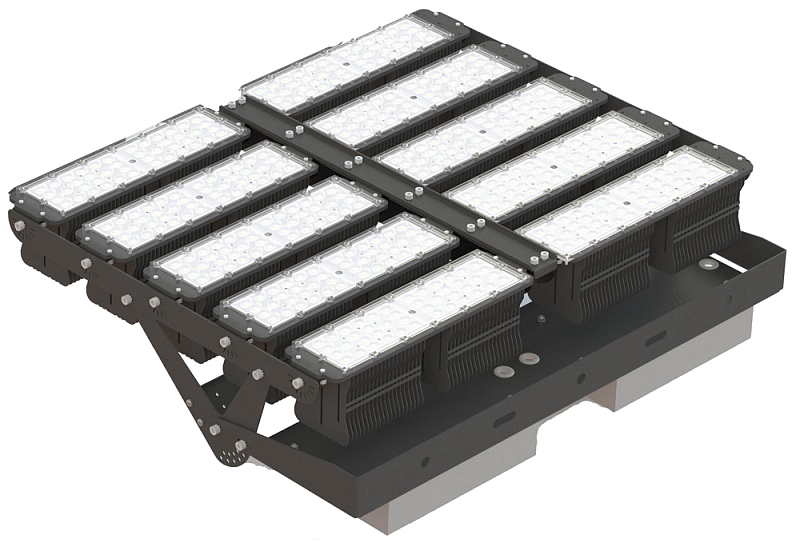 Высокомощный прожектор FAROS FG 100 (1000Вт 139370Lm IP65 565х199(350)х695)